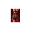 Babydoll sexy à armatures Mapalé broderie roses et string 